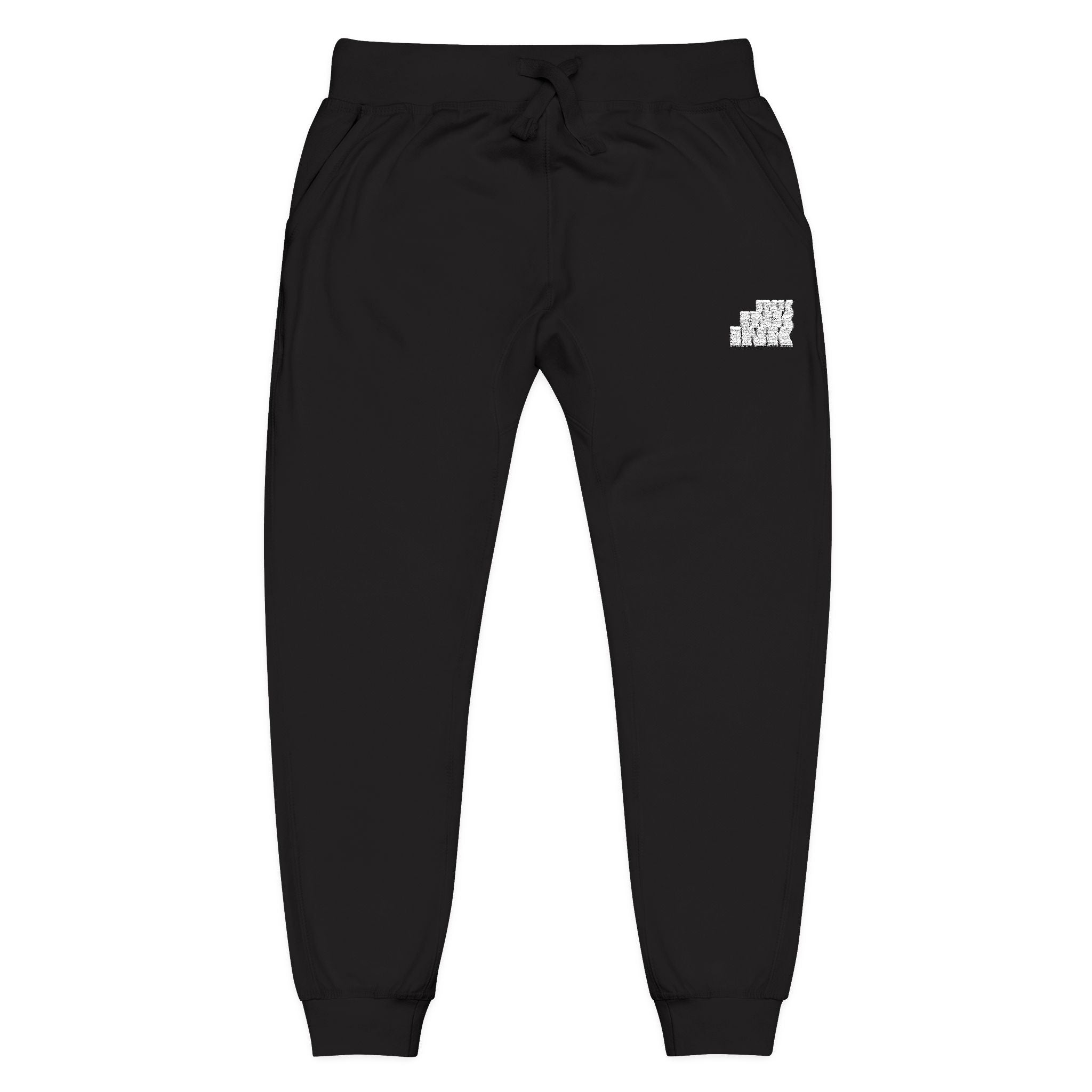 Ink&Cotton/Cozy Unisex Embroidered Fleece Sweatpants for Relaxation and Comfort