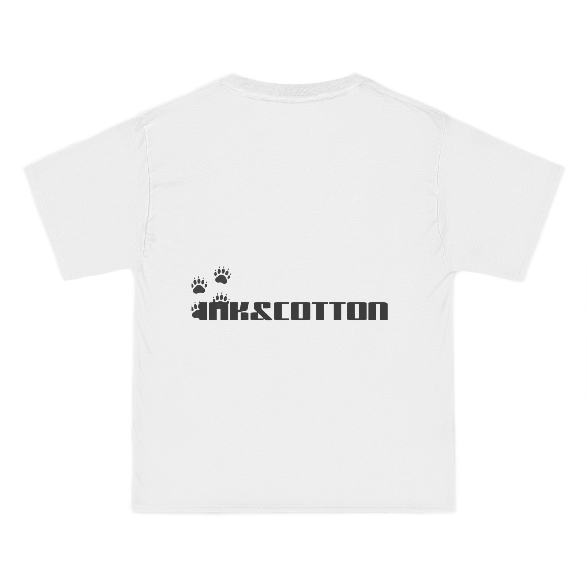 Panda Logo Beefy Short-Sleeve T-Shirt — Casual Graphic Tee with Back Text