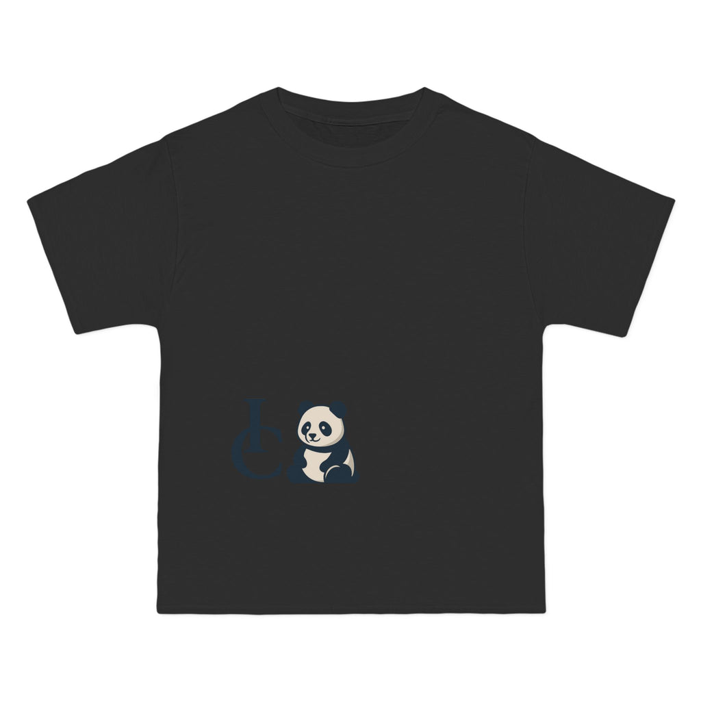 Panda Logo Beefy Short-Sleeve T-Shirt — Casual Graphic Tee with Back Text