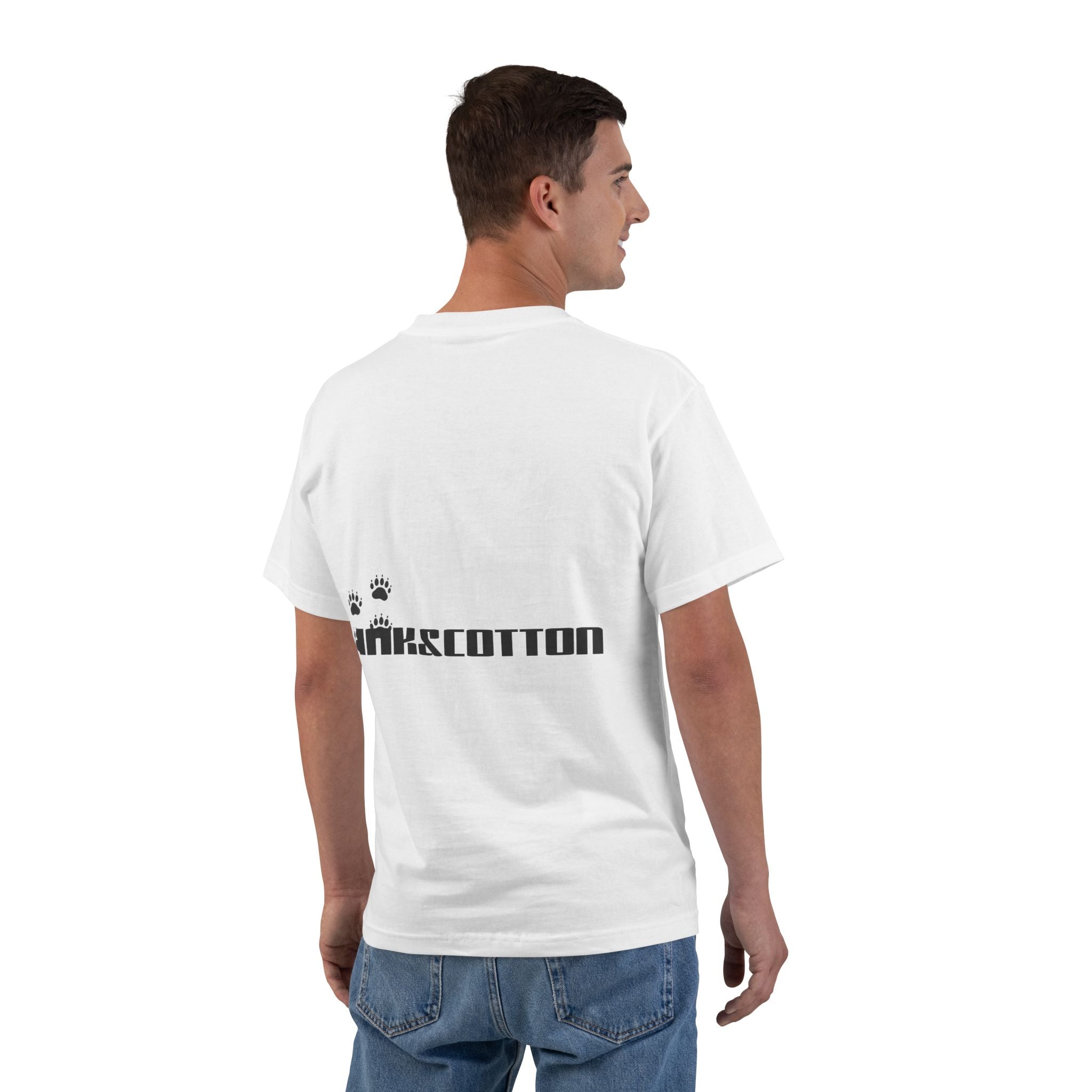 Panda Logo Beefy Short-Sleeve T-Shirt — Casual Graphic Tee with Back Text