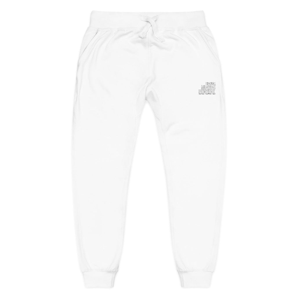 Ink&Cotton/Cozy Unisex Embroidered Fleece Sweatpants for Relaxation and Comfort